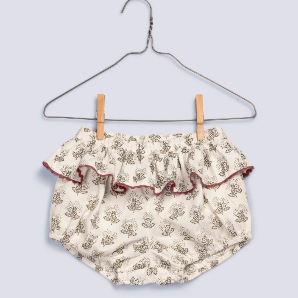 Floral Ruffle Kids Shorts - Picture 2 of 4